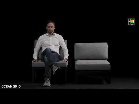 Kettler Ocean Skid City Line Eck-/Endmodul Aluminium/Olefin Anthrazit/Hellgrau Meliert 2 Kettler Ocean Skid City Line Eck-/Endmodul Aluminium/Olefin Anthrazit/Hellgrau Meliert – Bild 2