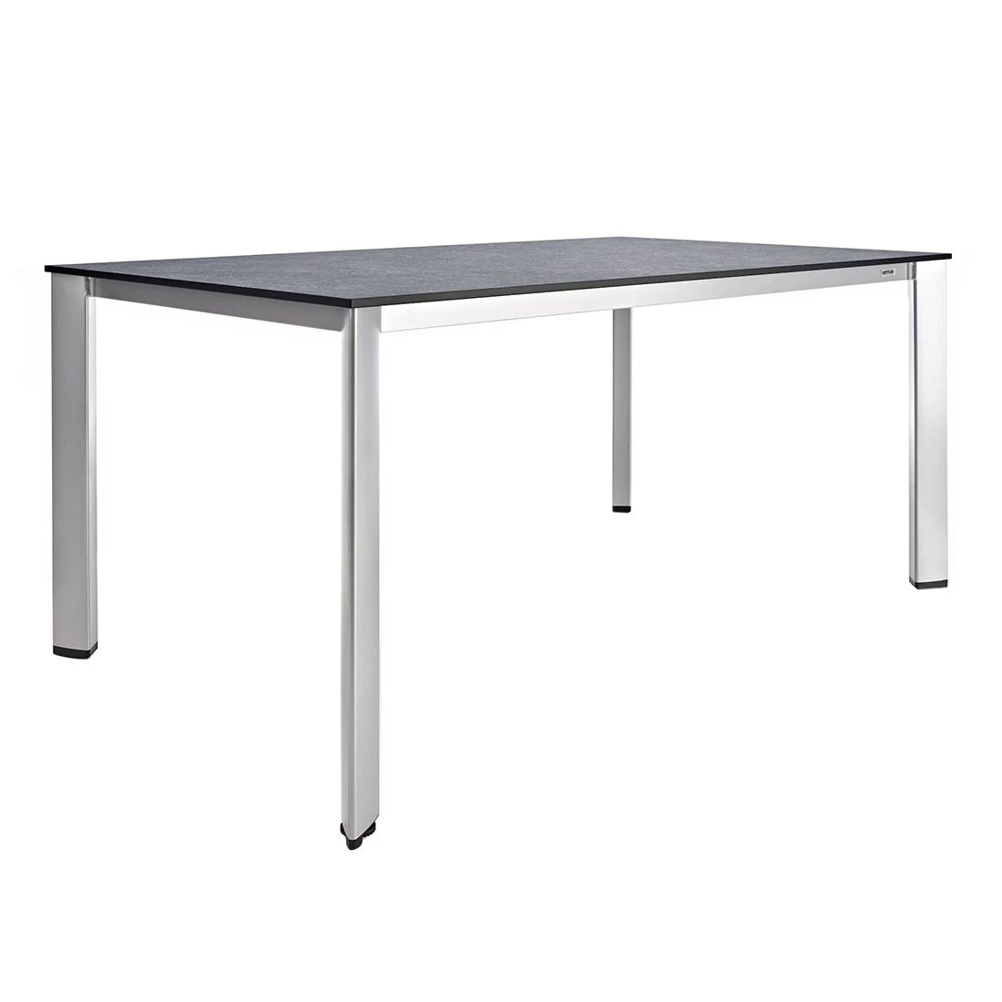Kettler Edge Gartentisch-Gestell 140x70cm Aluminium Silber 3 Kettler Edge Gartentisch-Gestell 140x70cm Aluminium Silber – Bild 3