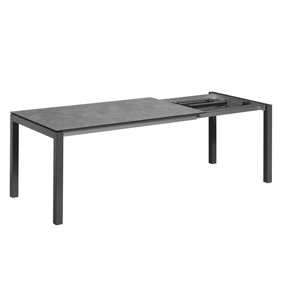 Kettler Cubic Ausziehtisch 150/210x95 Cm Aluminium/HPL Anthrazit 3 Kettler Cubic Ausziehtisch 150/210x95 Cm Aluminium/HPL Anthrazit – Bild 3