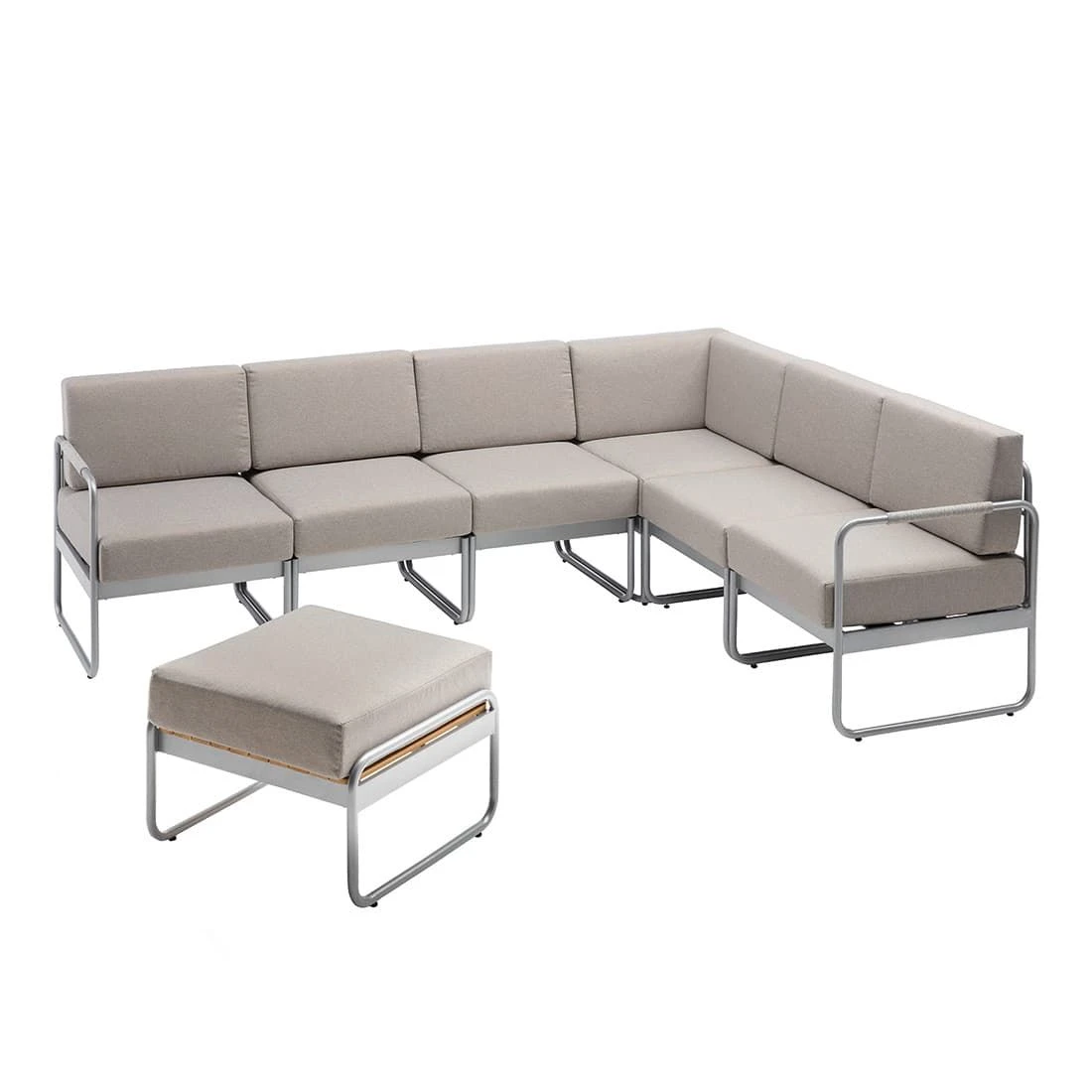 Kettler Endless Summer Endmodul Aluminium/Rope Silber/Hellgrau 3 Kettler Endless Summer Endmodul Aluminium/Rope Silber/Hellgrau – Bild 3