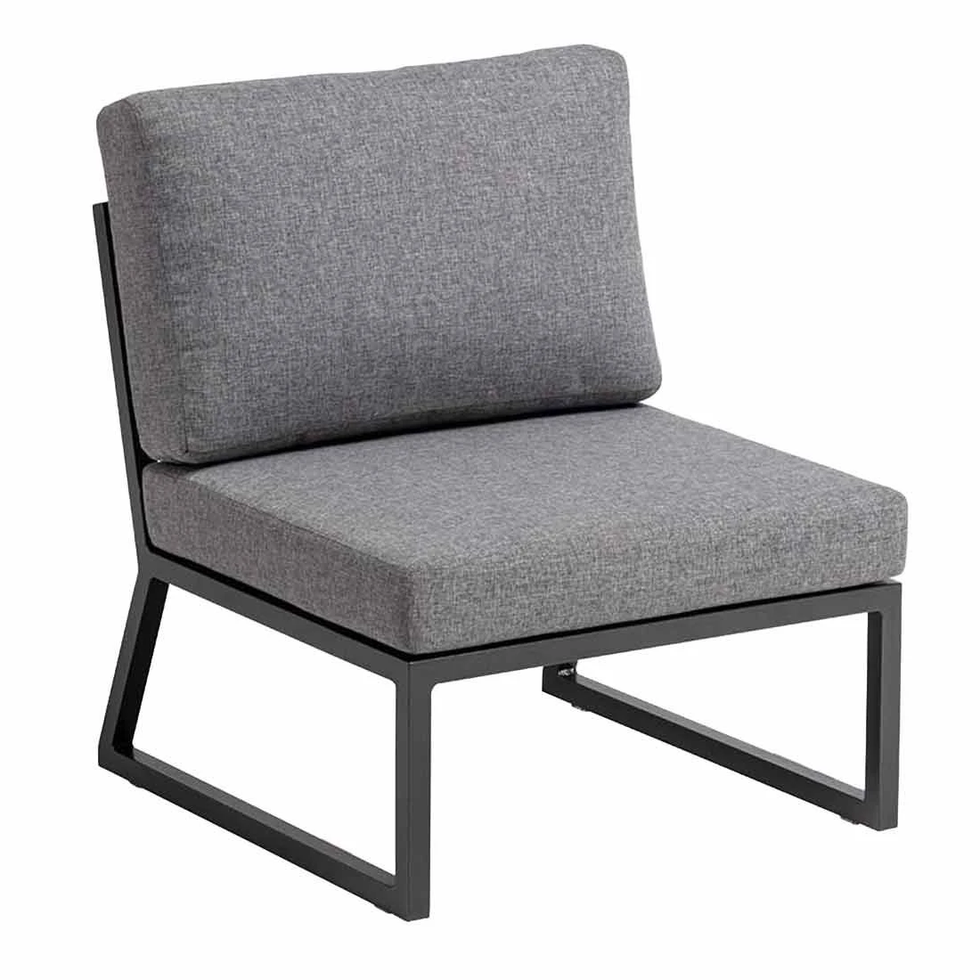 Kettler Ocean Skid City Line Gartensofa Inkl. Beistelltisch Alu/Olefin Anthrazit/Hellgrau Meliert 4 Kettler Ocean Skid City Line Gartensofa Inkl. Beistelltisch Alu/Olefin Anthrazit/Hellgrau Meliert – Bild 4