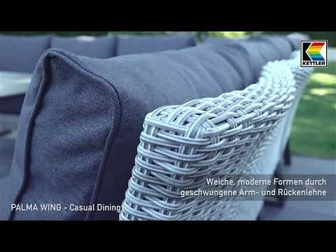 Kettler Palma Wing Ecklounge 3-tlg. White Wash/Anthrazit 1 Kettler Palma Wing Ecklounge 3-tlg. White Wash/Anthrazit