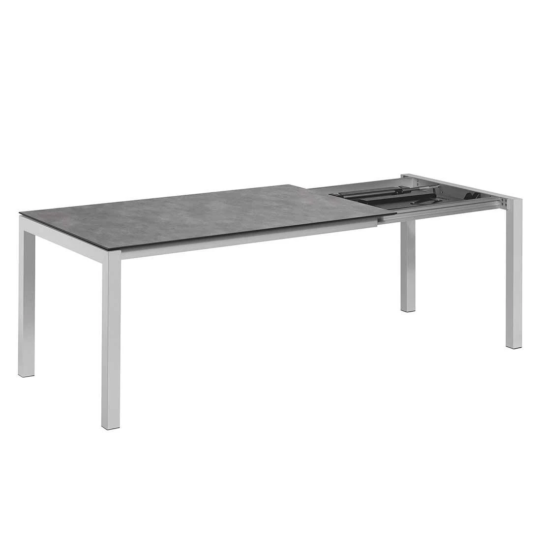 Kettler Cubic Ausziehtisch 150/210x95 Cm Aluminium/HPL Anthrazit/Silber 3 Kettler Cubic Ausziehtisch 150/210x95 Cm Aluminium/HPL Anthrazit/Silber – Bild 3