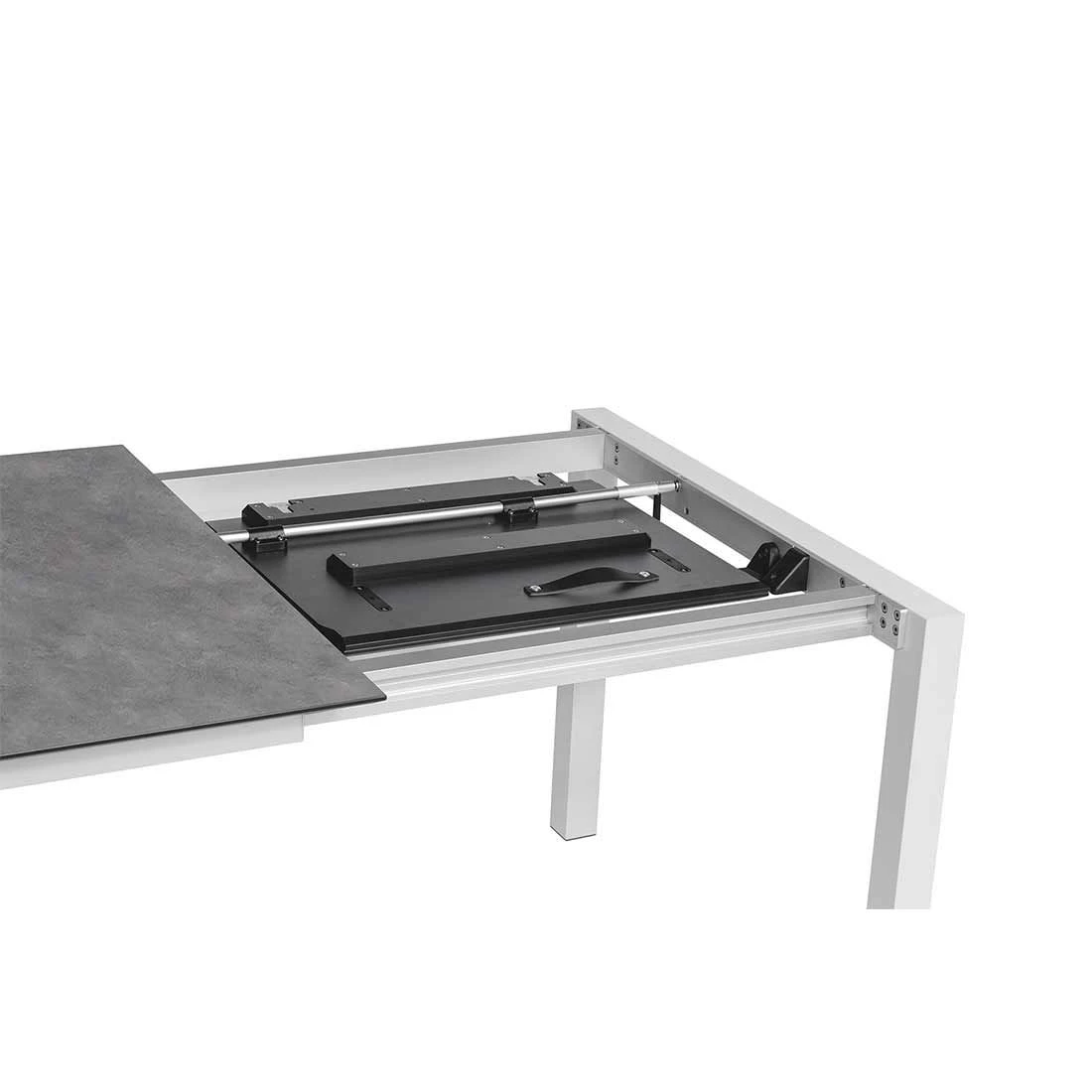 Kettler Cubic Ausziehtisch 150/210x95 Cm Aluminium/HPL Anthrazit/Silber 5 Kettler Cubic Ausziehtisch 150/210x95 Cm Aluminium/HPL Anthrazit/Silber – Bild 5