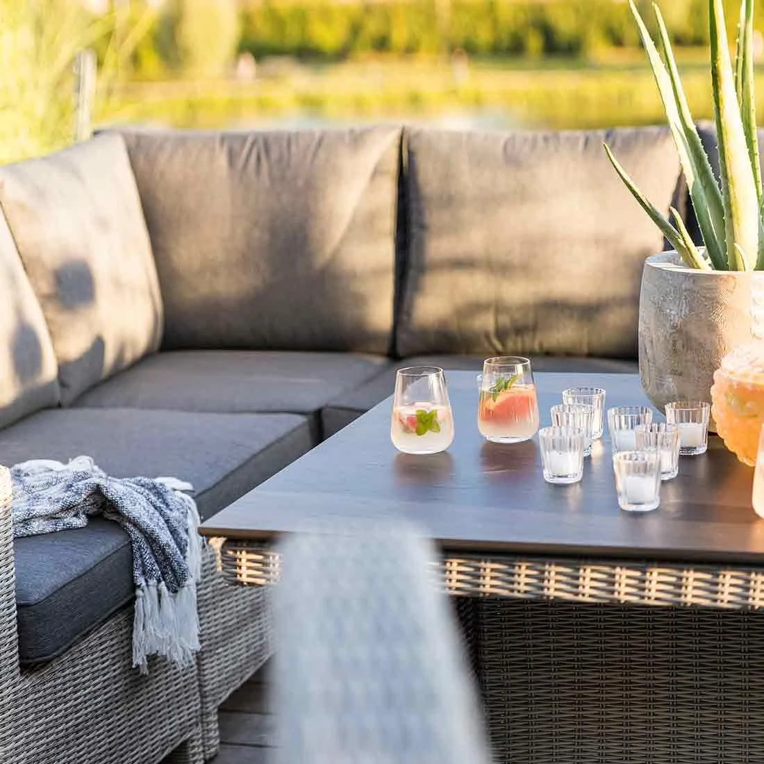 Kettler Palma Modular Eck-/Endmodul Geflecht White Wash/Anthrazit 3 Kettler Palma Modular Eck-/Endmodul Geflecht White Wash/Anthrazit – Bild 3