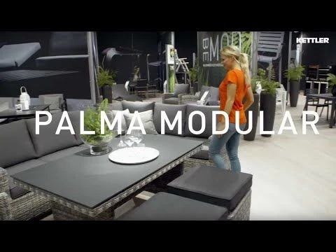 Kettler Palma Modular Eck-/Endmodul Geflecht White Wash/Anthrazit 1 Kettler Palma Modular Eck-/Endmodul Geflecht White Wash/Anthrazit