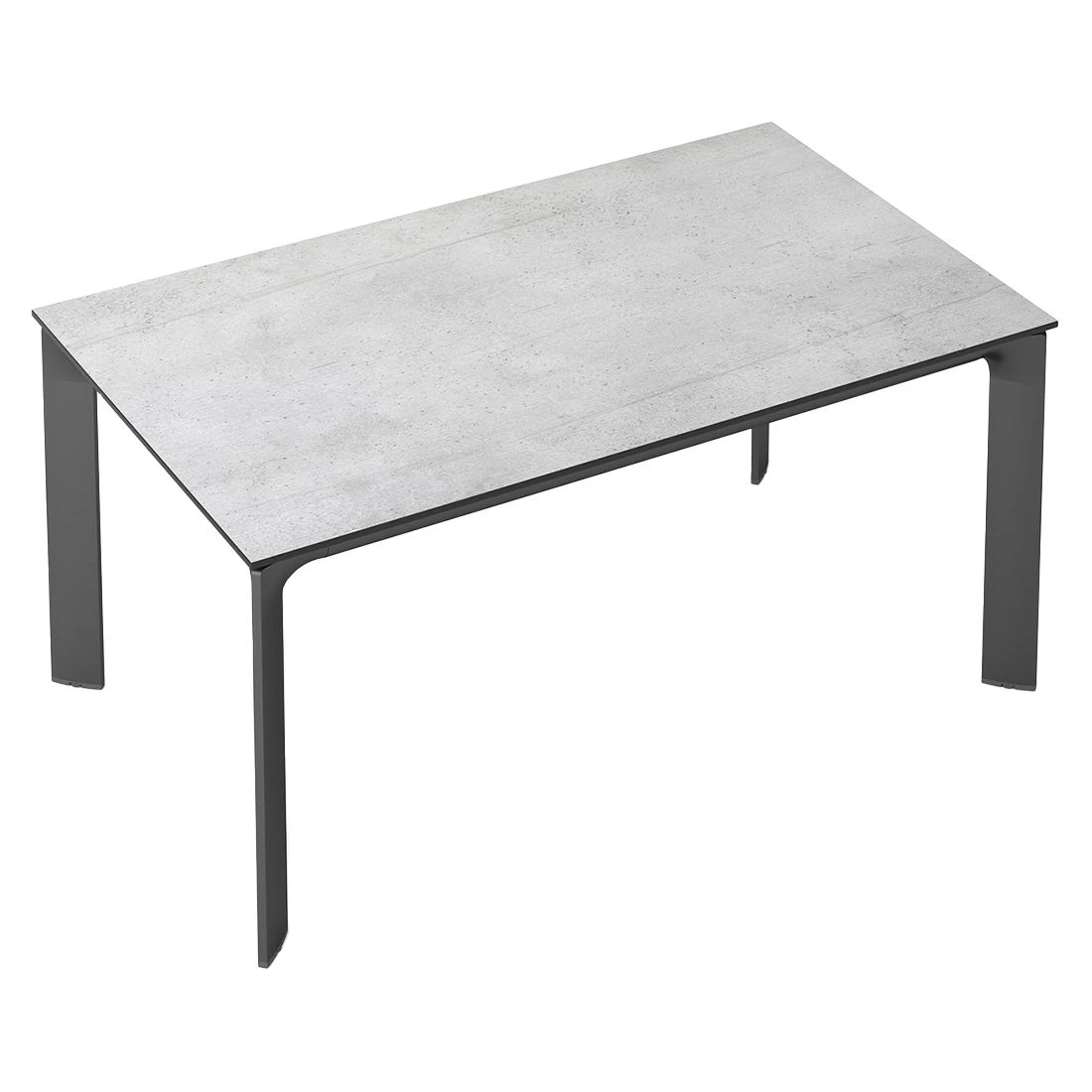 Kettler Diamond Gartentisch 160x95cm Aluminium/HPL Anthrazit/Grau 2 Kettler Diamond Gartentisch 160x95cm Aluminium/HPL Anthrazit/Grau – Bild 2