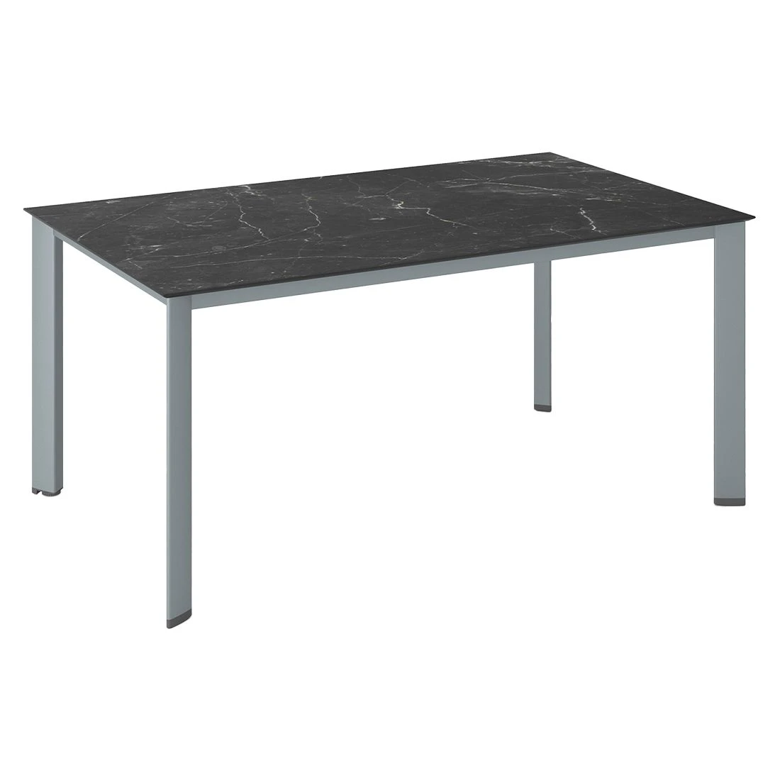 Kettler Edge Gartentisch 160x95cm Aluminium/HPL Silber/Marmor Grau 1 Kettler Edge Gartentisch 160x95cm Aluminium/HPL Silber/Marmor Grau