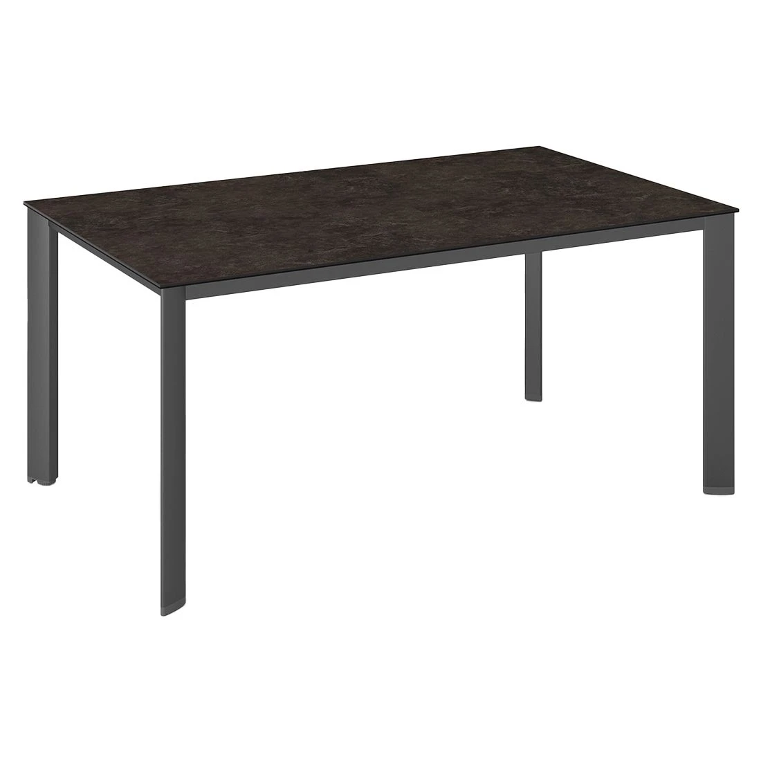 Kettler Edge Gartentisch 160x95cm Aluminium/Keramik-Glas Anthrazit 1 Kettler Edge Gartentisch 160x95cm Aluminium/Keramik-Glas Anthrazit