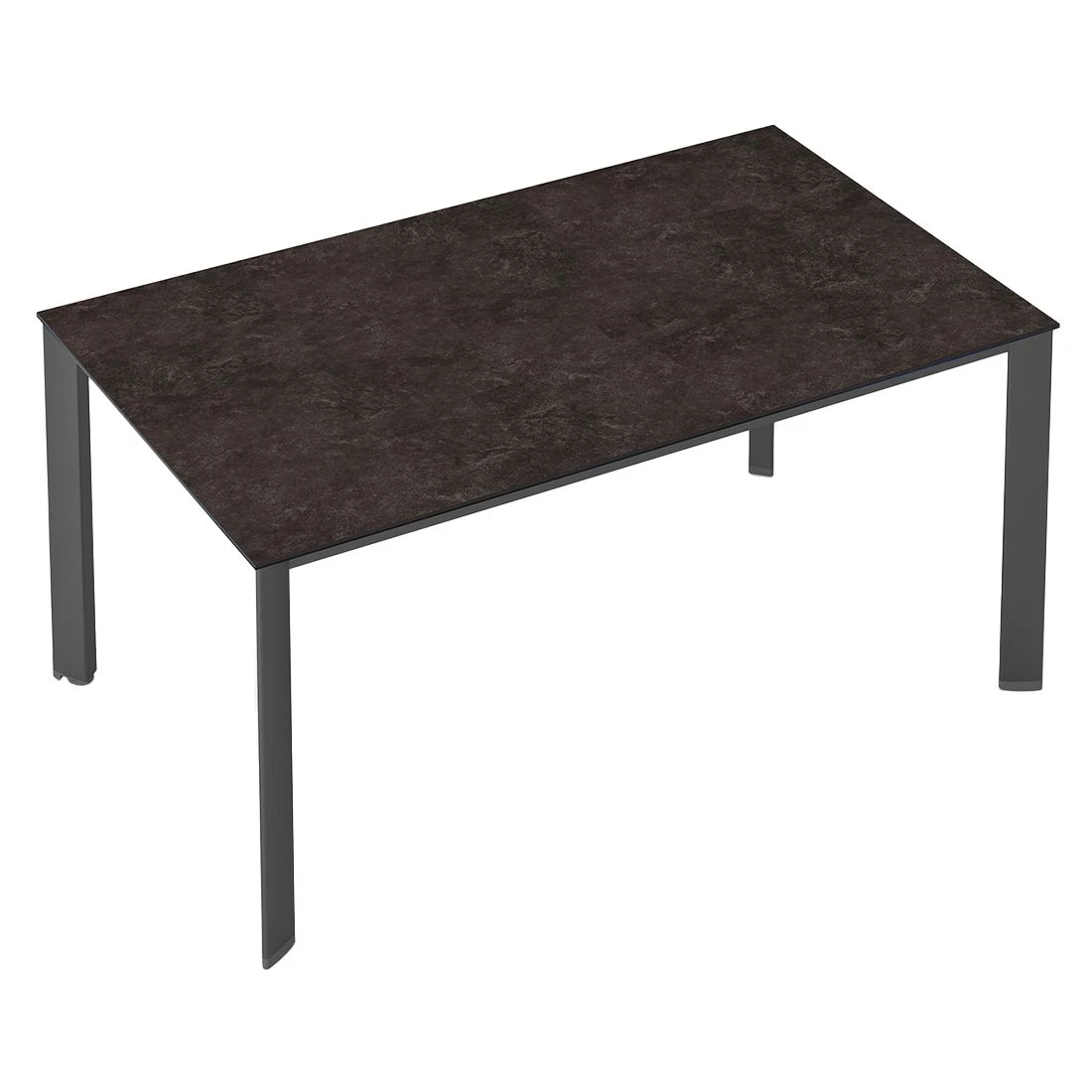 Kettler Edge Gartentisch 160x95cm Aluminium/Keramik-Glas Anthrazit 2 Kettler Edge Gartentisch 160x95cm Aluminium/Keramik-Glas Anthrazit – Bild 2