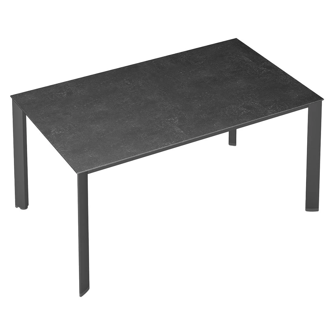 Kettler Edge Gartentisch 160x95cm Aluminium/Keramik-Glas-Quarz Anthrazit/Fossil Natur 2 Kettler Edge Gartentisch 160x95cm Aluminium/Keramik-Glas-Quarz Anthrazit/Fossil Natur – Bild 2