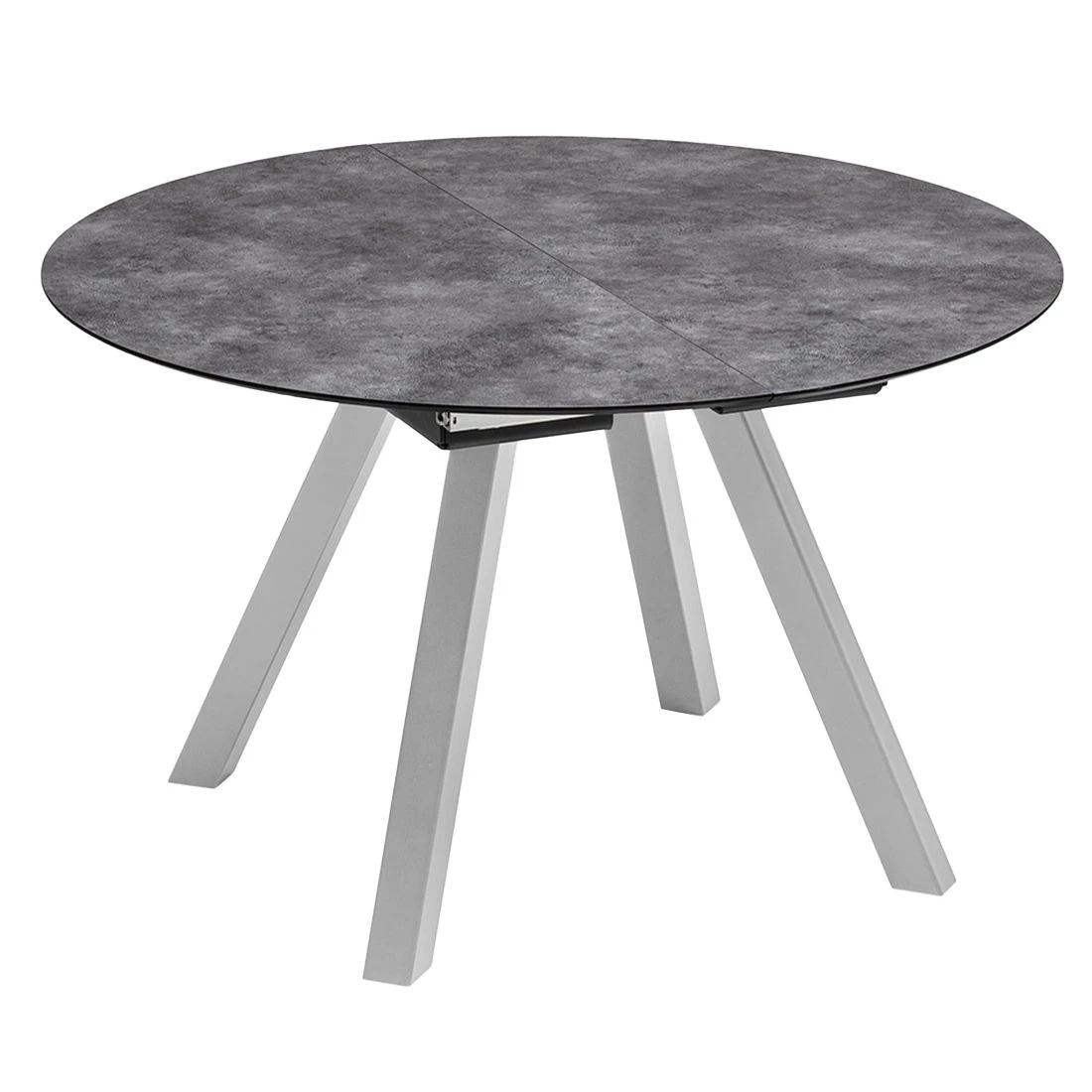 Kettler Ausziehtisch 120/170x120cm Aluminium/HPL Silber/Anthrazit 3 Kettler Ausziehtisch 120/170x120cm Aluminium/HPL Silber/Anthrazit – Bild 3