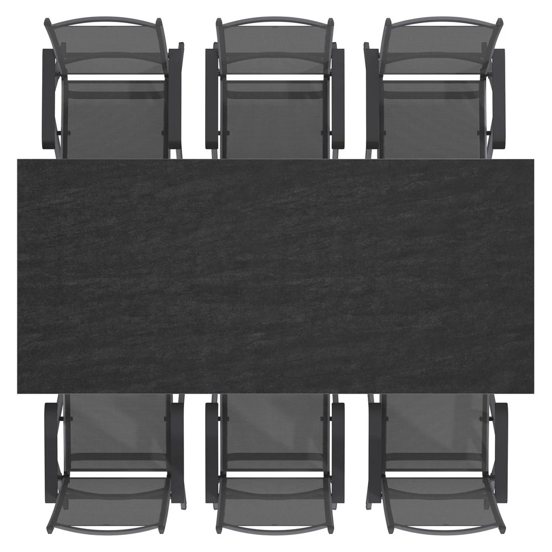 Kettler Basic Plus Gartenmöbel-Set 7-tlg.+ Tisch 220x100cm Anthrazit/Bromo 5 Kettler Basic Plus Gartenmöbel-Set 7-tlg.+ Tisch 220x100cm Anthrazit/Bromo – Bild 5