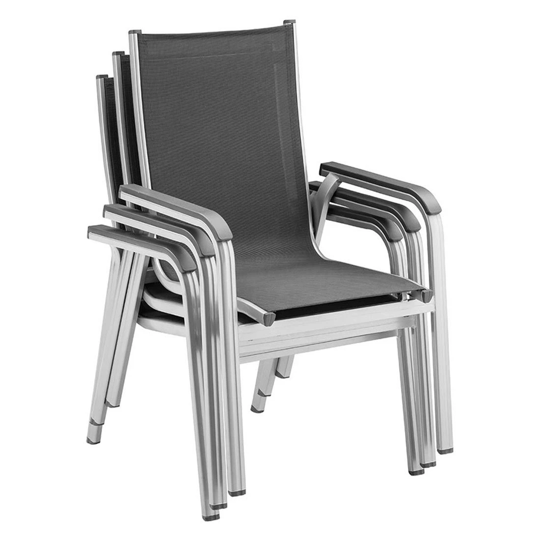 Kettler Basic Plus Gartenmöbelset 5-tlg.+Tisch 160x90 Cm Silber/Anthrazit 10 Kettler Basic Plus Gartenmöbelset 5-tlg.+Tisch 160x90 Cm Silber/Anthrazit – Bild 10