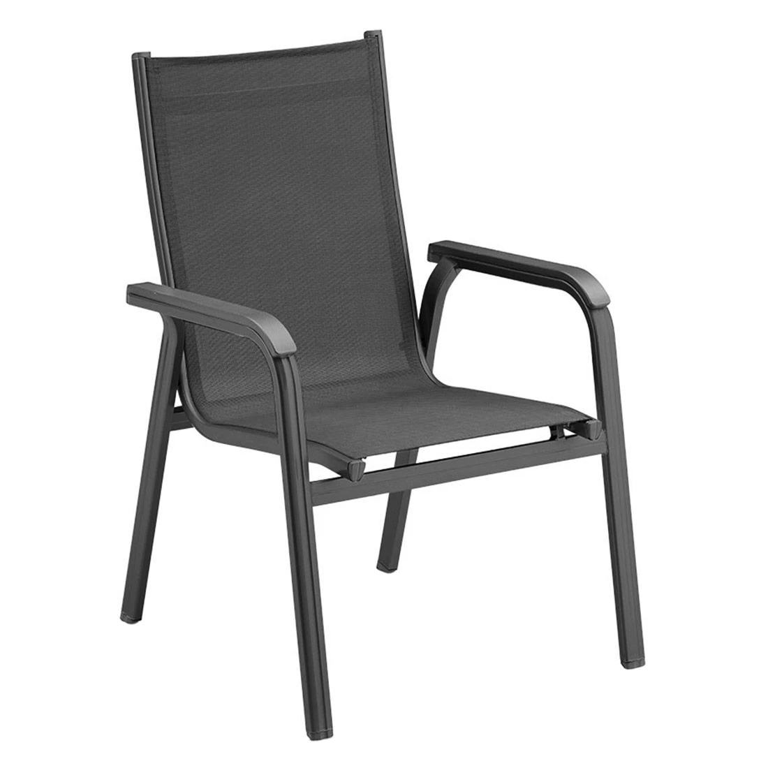 Kettler Basic Plus Gartenmöbelset 5-tlg. + Tisch 160x90cm Anthrazit 6 Kettler Basic Plus Gartenmöbelset 5-tlg. + Tisch 160x90cm Anthrazit – Bild 6