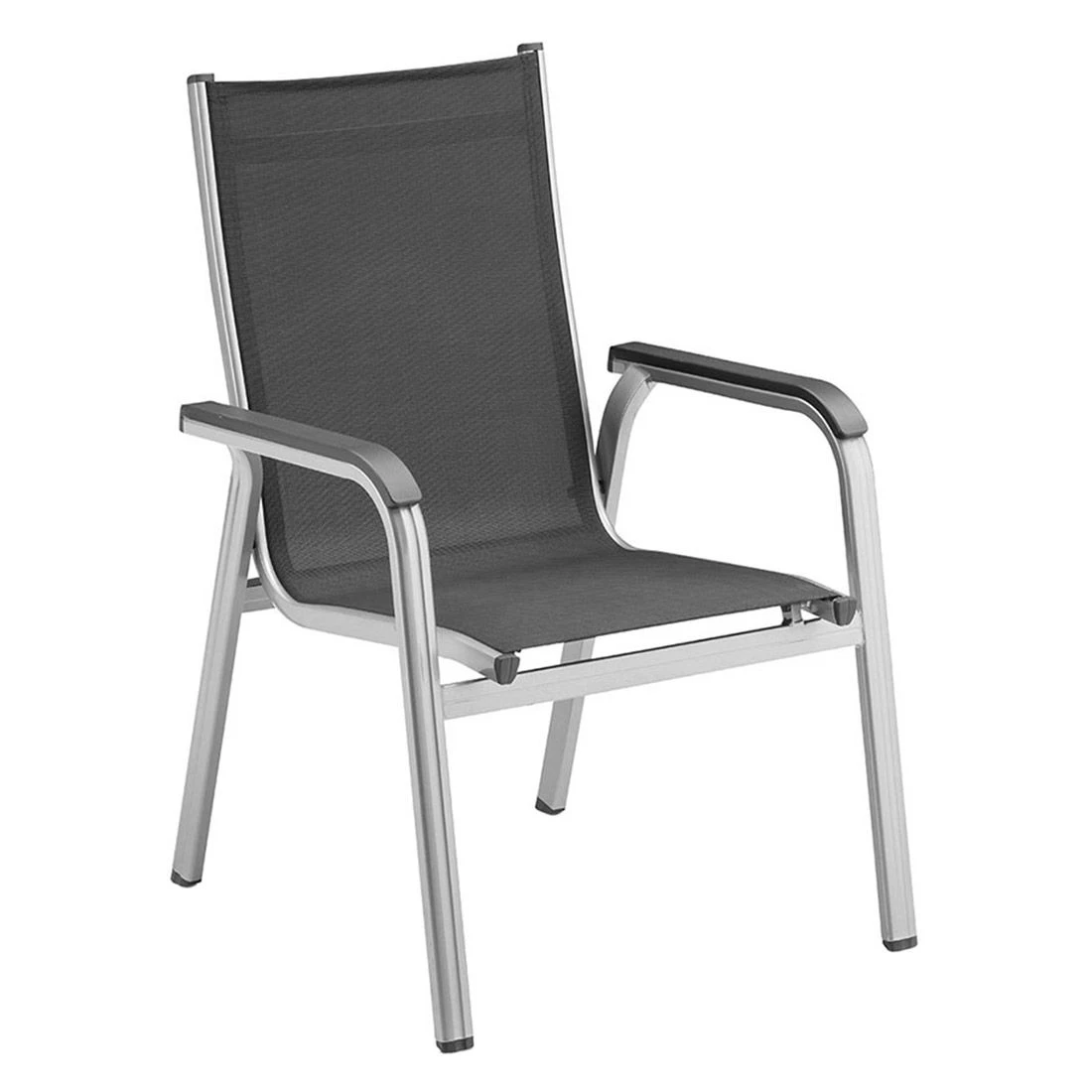 Kettler Basic Plus Gartenmöbelset 7-tlg.+Tisch 160x95cm Silber/Anthrazit 6 Kettler Basic Plus Gartenmöbelset 7-tlg.+Tisch 160x95cm Silber/Anthrazit – Bild 6