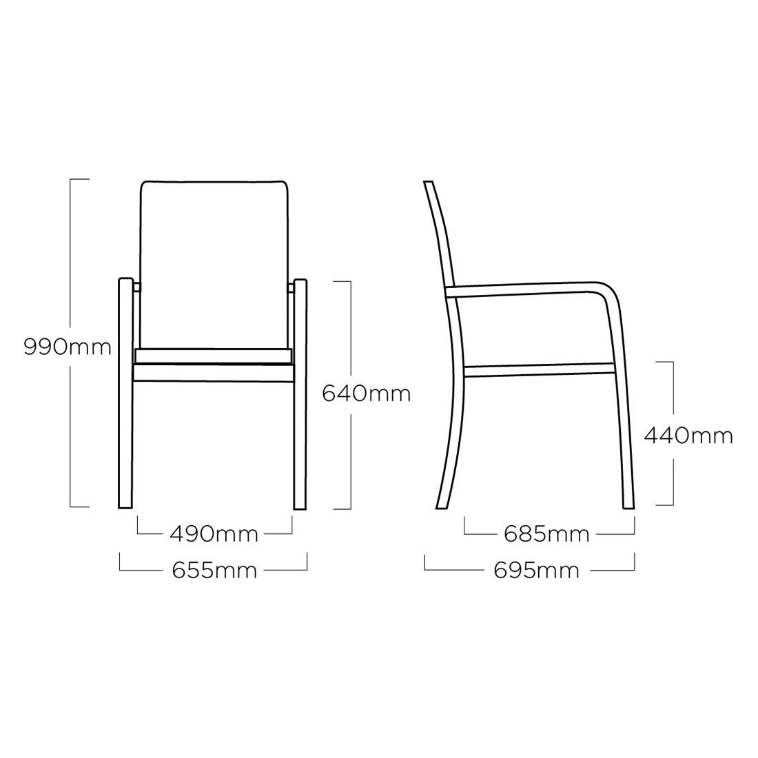 Kettler Basic Plus Gartenmöbelset 7-tlg.+Tisch 160x95cm Silber/Anthrazit 9 Kettler Basic Plus Gartenmöbelset 7-tlg.+Tisch 160x95cm Silber/Anthrazit – Bild 9