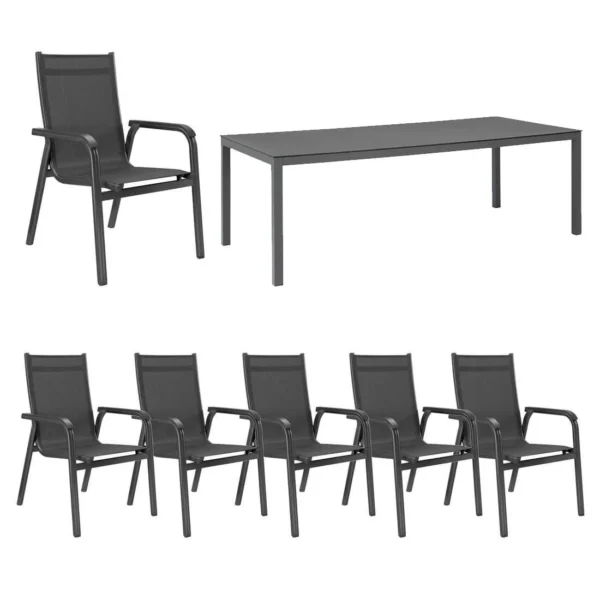 Zuhause Garten 21 Zuhause Garten -Zuhause Garten kettler basic plus gartenmoebelset 7 tlg tisch 220x100cm 1418541 1
