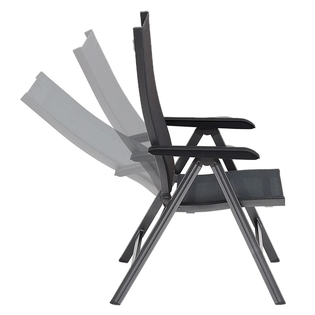 Kettler Basic+ Premium Gartenmöbels. 7-tlg.+Tisch 220x100 Cm Anthrazit/Lakritz 5 Kettler Basic+ Premium Gartenmöbels. 7-tlg.+Tisch 220x100 Cm Anthrazit/Lakritz – Bild 5