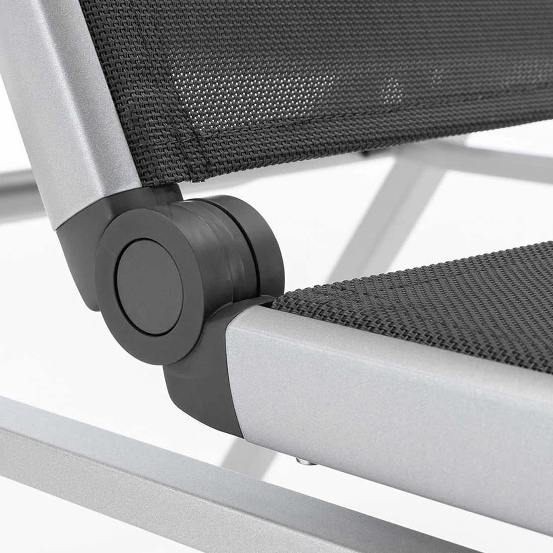Kettler Basic Plus Stapelliege Aluminium/Textilene Silber/Anthrazit 10 Kettler Basic Plus Stapelliege Aluminium/Textilene Silber/Anthrazit – Bild 10