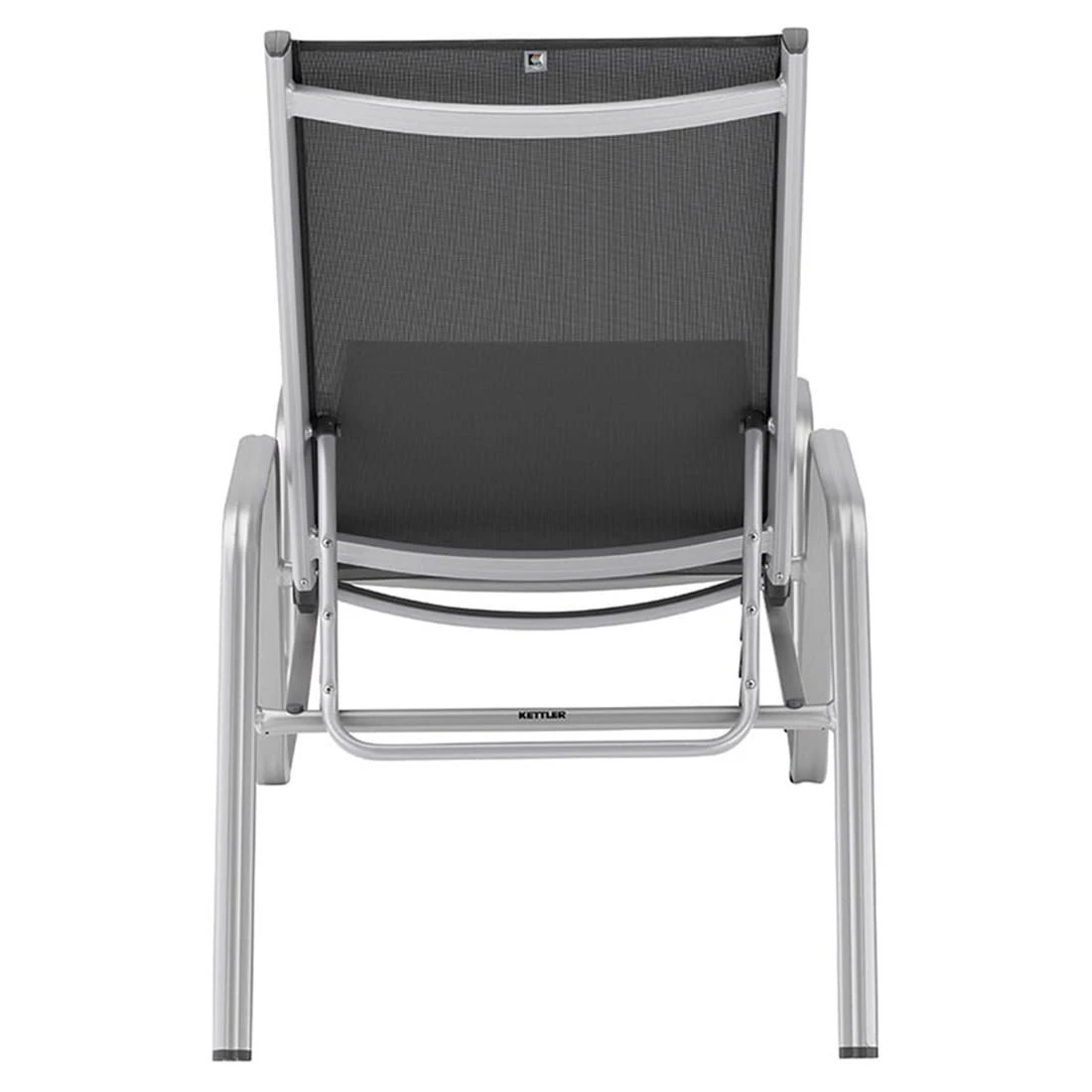 Kettler Basic Plus Stapelliege Aluminium/Textilene Silber/Anthrazit 6 Kettler Basic Plus Stapelliege Aluminium/Textilene Silber/Anthrazit – Bild 6