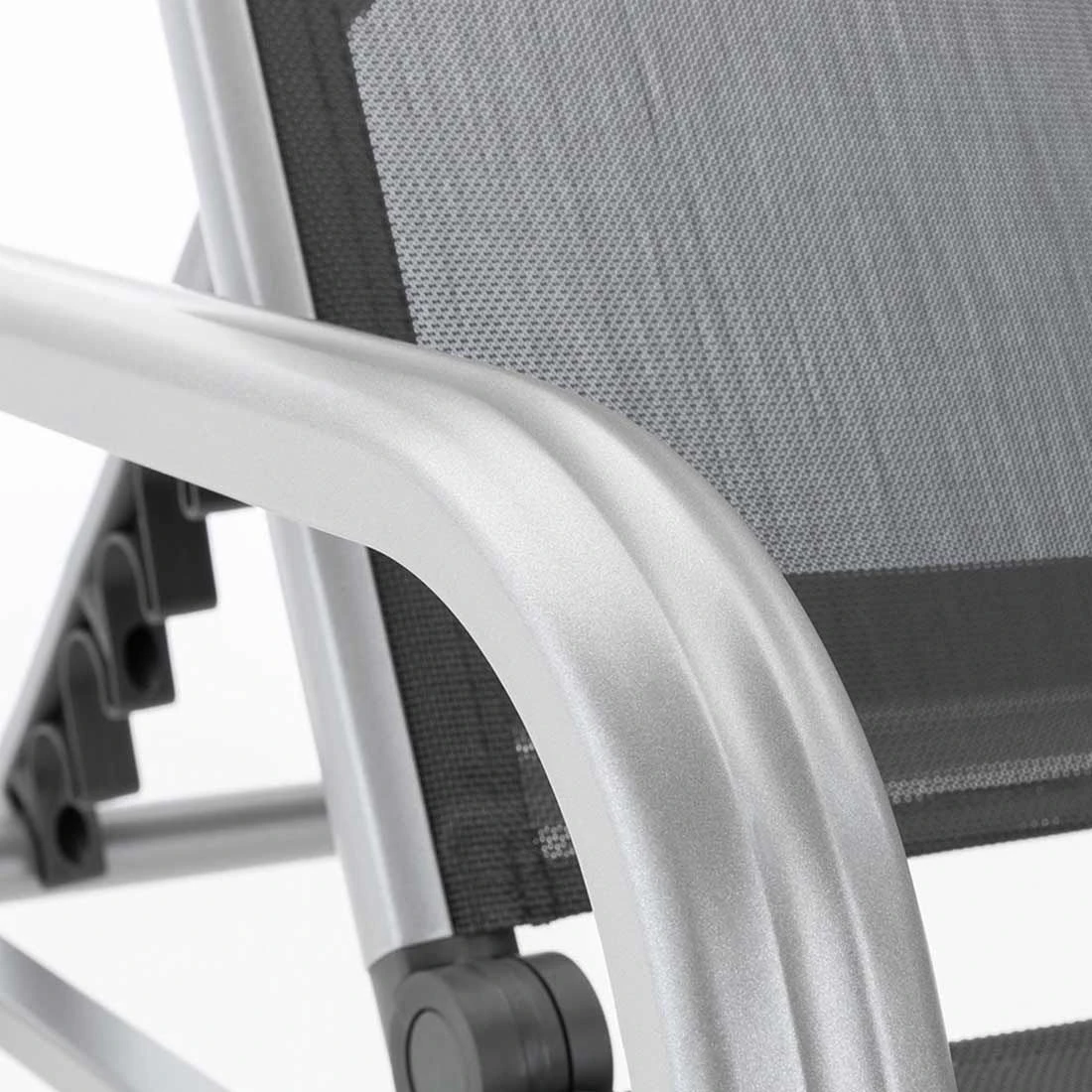 Kettler Basic Plus Gartenliege Aluminium/Textilene Silber/Anthrazit 7 Kettler Basic Plus Gartenliege Aluminium/Textilene Silber/Anthrazit – Bild 7