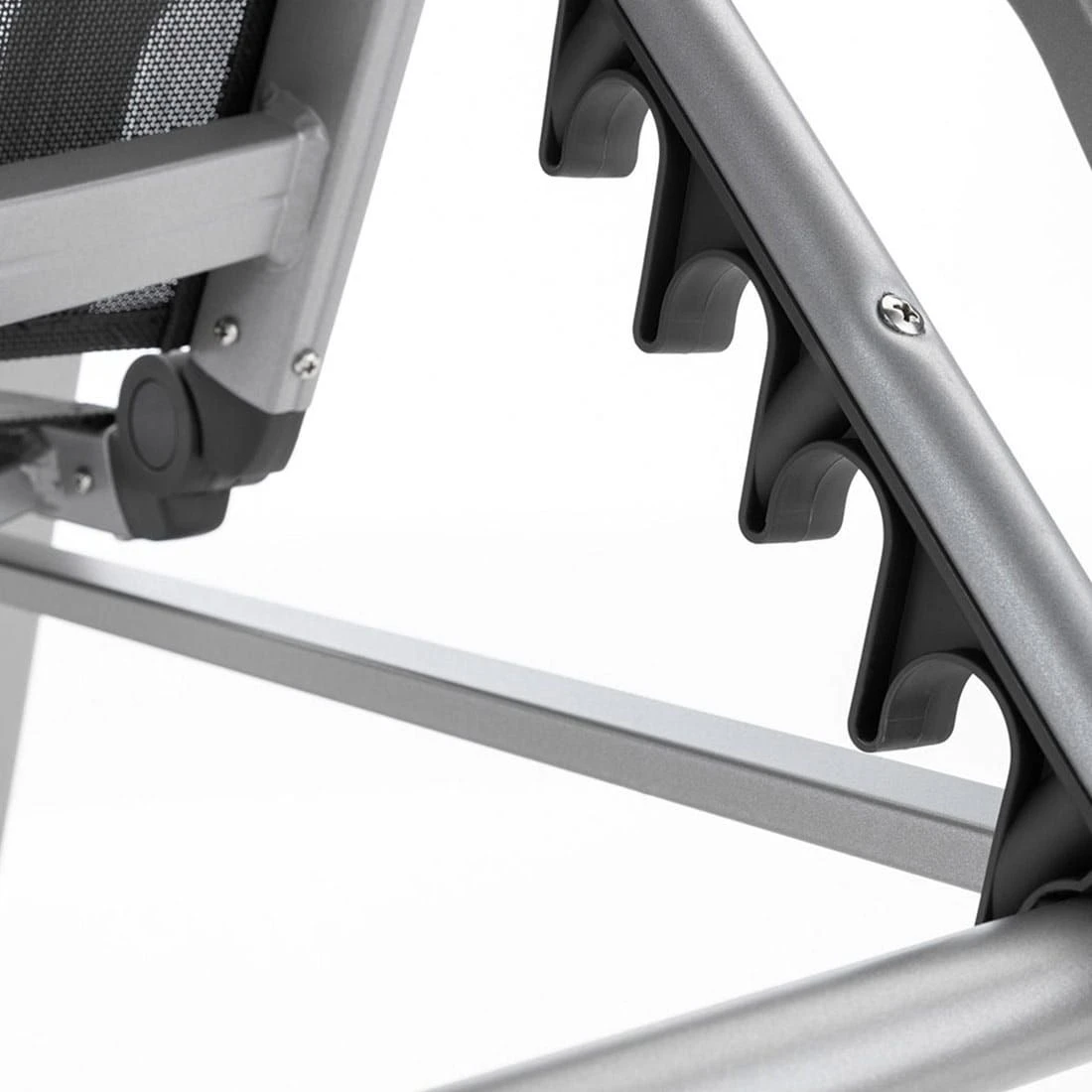 Kettler Basic Plus Stapelliege Aluminium/Textilene Silber/Anthrazit 8 Kettler Basic Plus Stapelliege Aluminium/Textilene Silber/Anthrazit – Bild 8