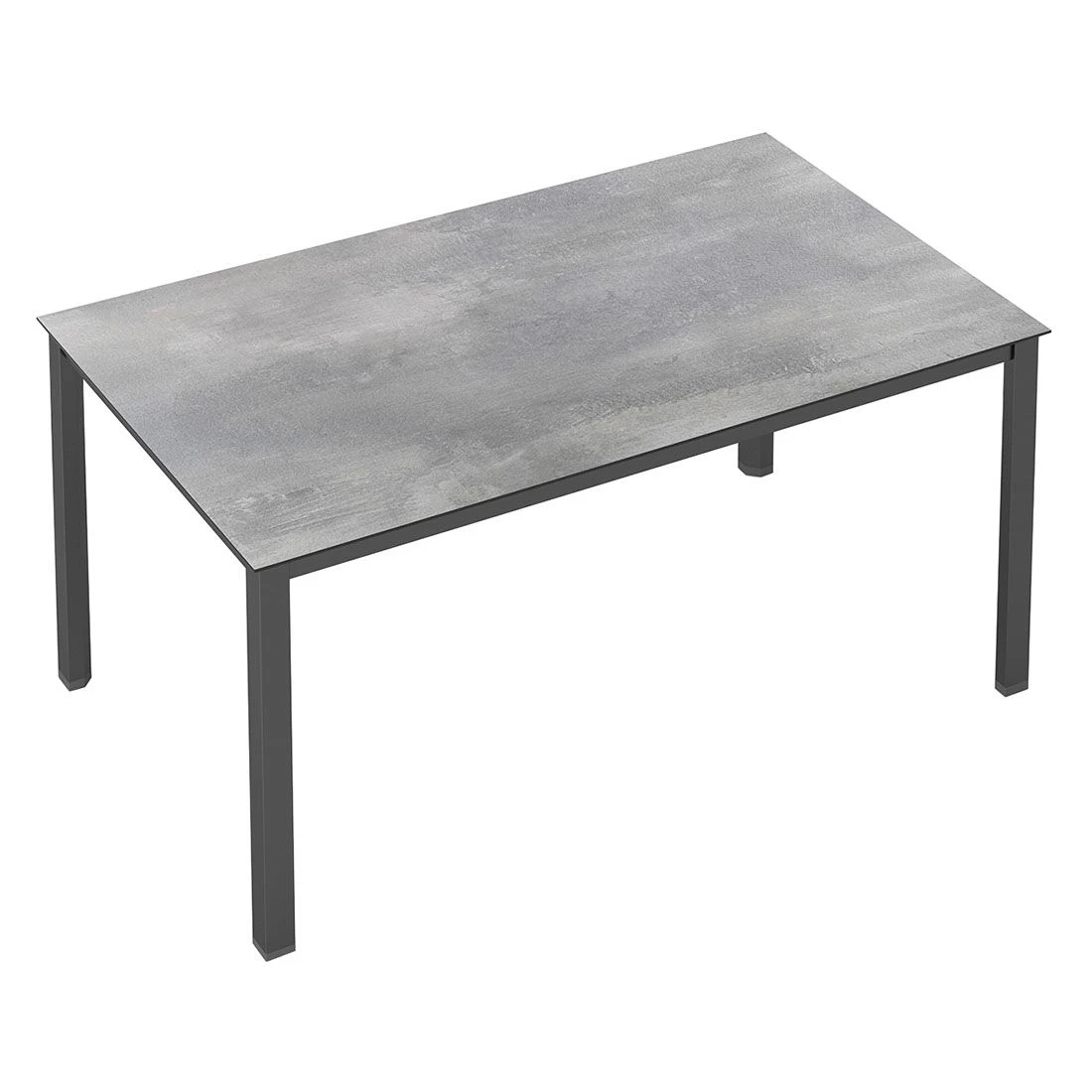 Kettler Cubic Gartentisch 140x70cm Aluminium/HPL Anthrazit/Silber-Grau 2 Kettler Cubic Gartentisch 140x70cm Aluminium/HPL Anthrazit/Silber-Grau – Bild 2