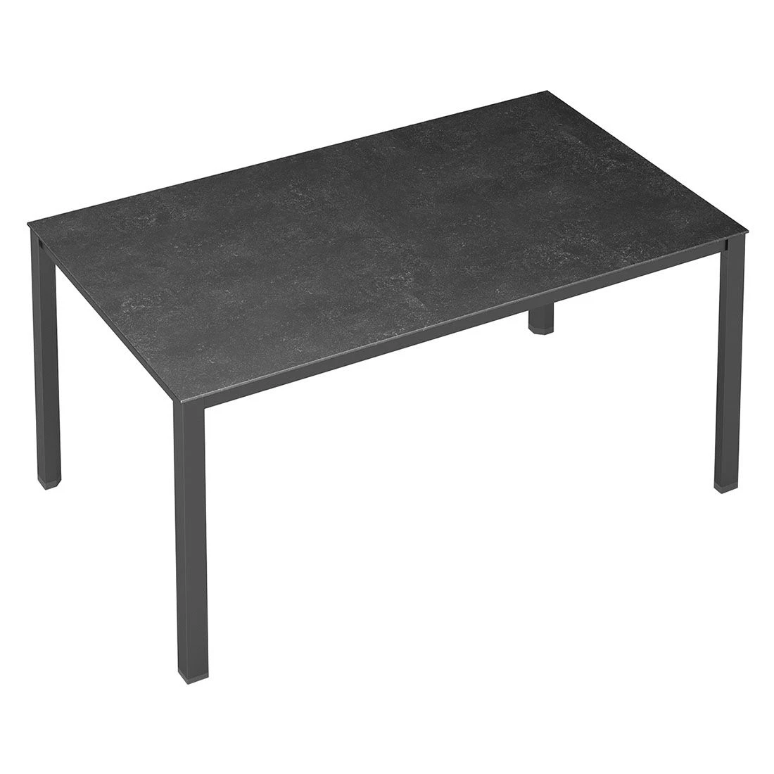 Kettler Cubic Gartentisch 160x95 Cm Aluminium/Keramik-Glas-Quarz Anthrazit/Fossil Natur 2 Kettler Cubic Gartentisch 160x95 Cm Aluminium/Keramik-Glas-Quarz Anthrazit/Fossil Natur – Bild 2