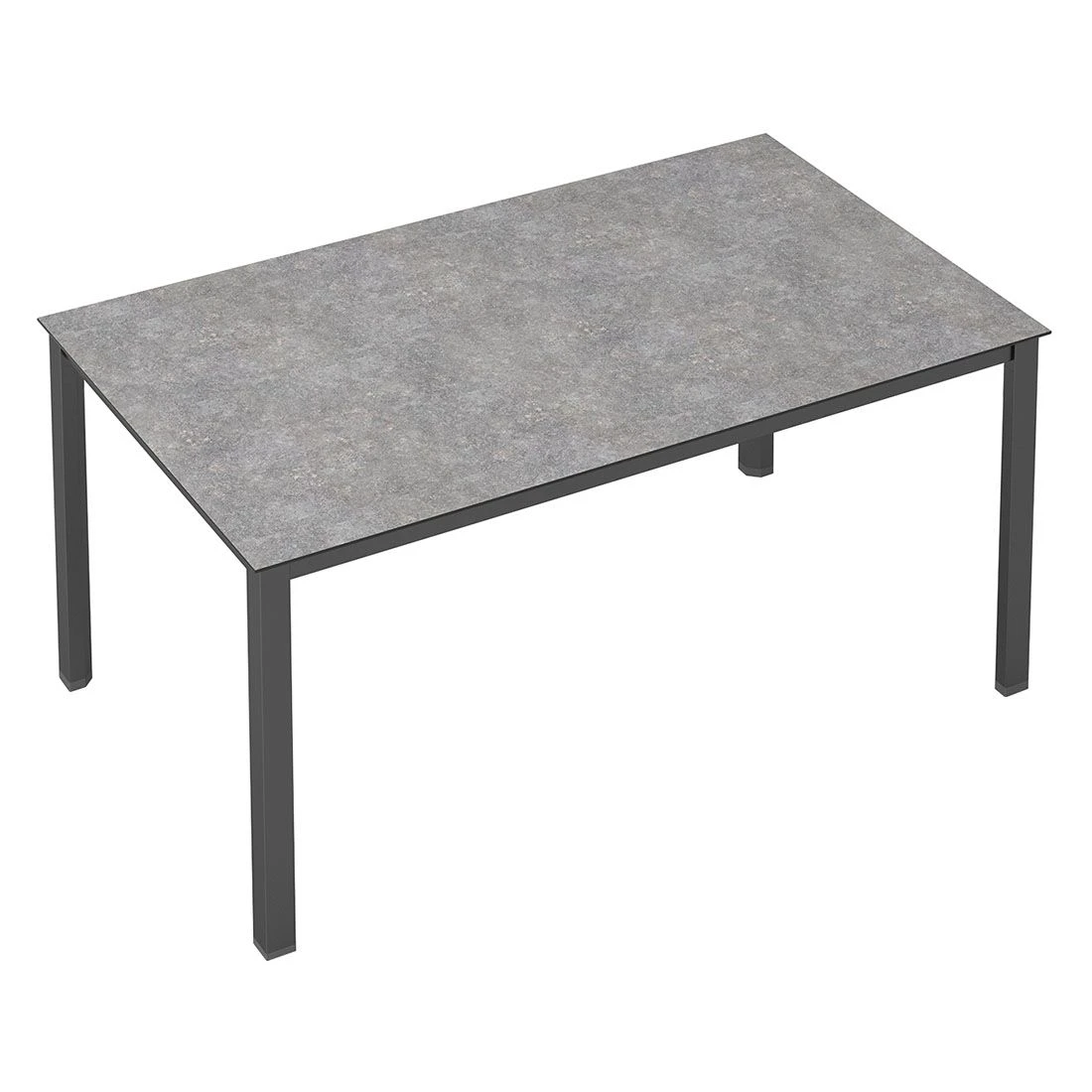 Kettler Cubic Gartentisch 160x95cm Aluminium/HPL Anthrazit/Kalksandstein 2 Kettler Cubic Gartentisch 160x95cm Aluminium/HPL Anthrazit/Kalksandstein – Bild 2