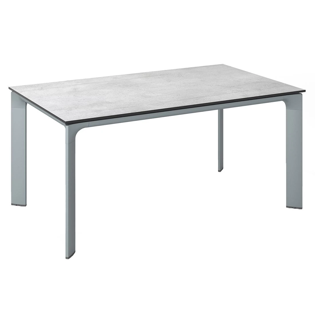 Kettler Diamond Gartentisch 140x70cm Aluminium/HPL Silber/Grau 1 Kettler Diamond Gartentisch 140x70cm Aluminium/HPL Silber/Grau