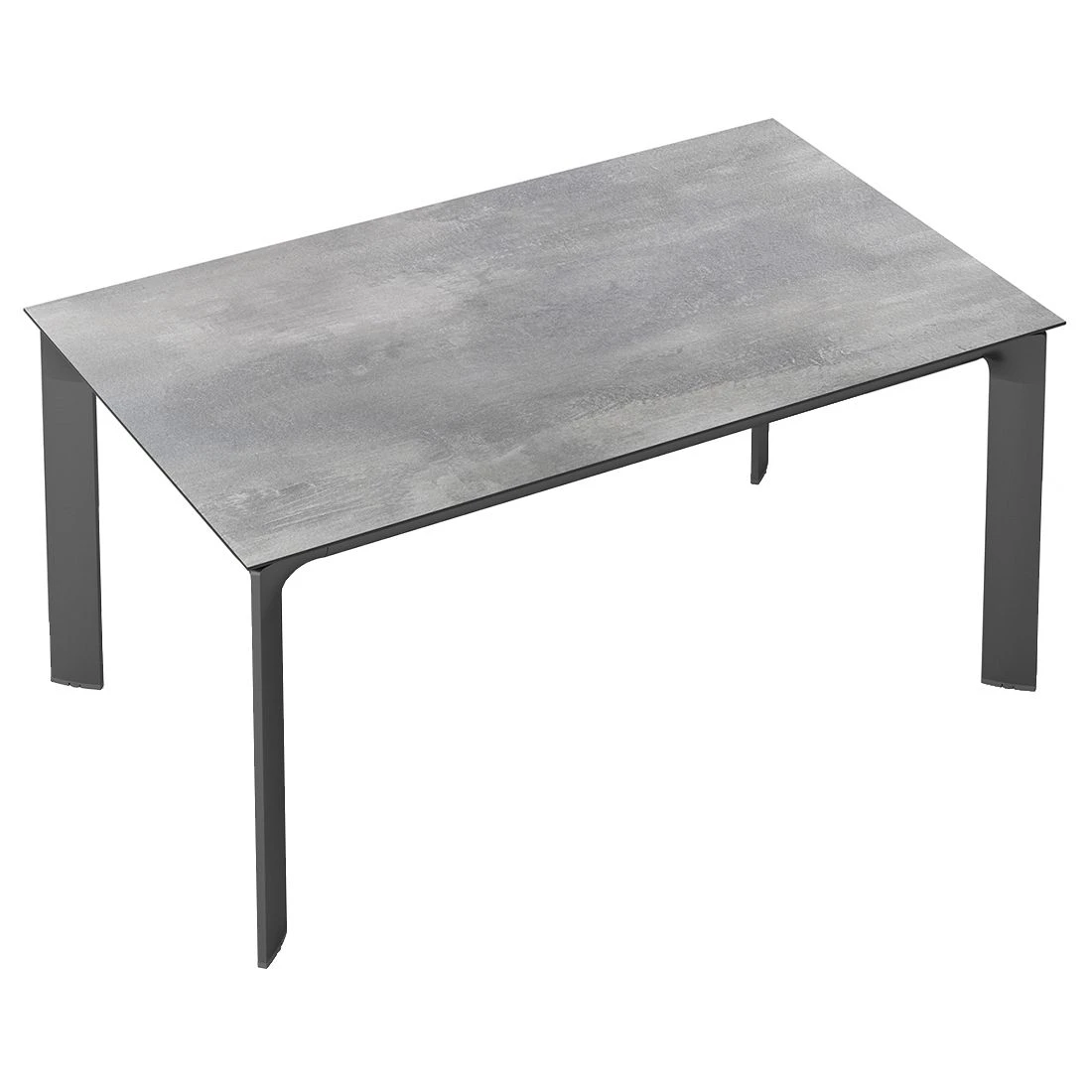 Kettler Diamond Gartentisch 140x70cm Aluminium/HPL Anthrazit/Silbergrau 2 Kettler Diamond Gartentisch 140x70cm Aluminium/HPL Anthrazit/Silbergrau – Bild 2