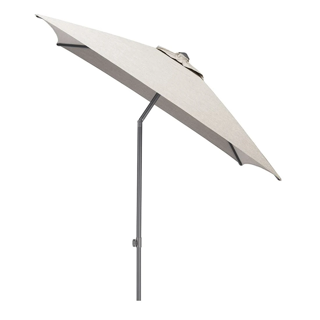 Kettler Easy Push Stockschirm 200x200cm Aluminium/Polyester Anthrazit/Hellgrau Meliert 2 Kettler Easy Push Stockschirm 200x200cm Aluminium/Polyester Anthrazit/Hellgrau Meliert – Bild 2