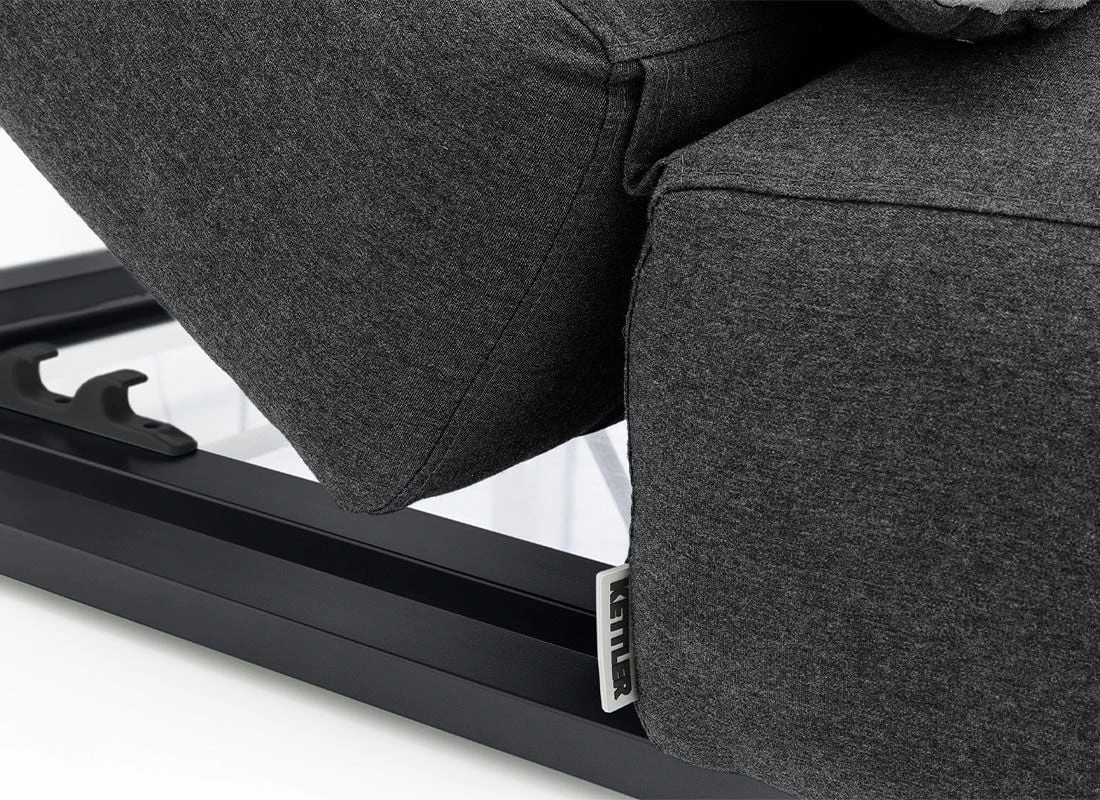 Kettler Ego Gartenliege Aluminium/Sunbrella® Anthrazit/Sooty 4 Kettler Ego Gartenliege Aluminium/Sunbrella® Anthrazit/Sooty – Bild 4