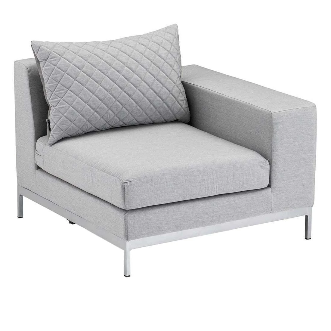 Kettler Ego Modular Ecklounge 7tlg. Sunbrella Silber/Hellgrau Meliert 6 Kettler Ego Modular Ecklounge 7tlg. Sunbrella Silber/Hellgrau Meliert – Bild 6