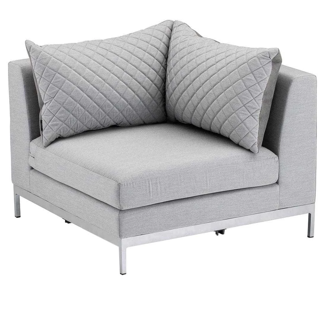 Kettler Ego Modular Ecklounge 7tlg. Sunbrella Silber/Hellgrau Meliert 9 Kettler Ego Modular Ecklounge 7tlg. Sunbrella Silber/Hellgrau Meliert – Bild 9