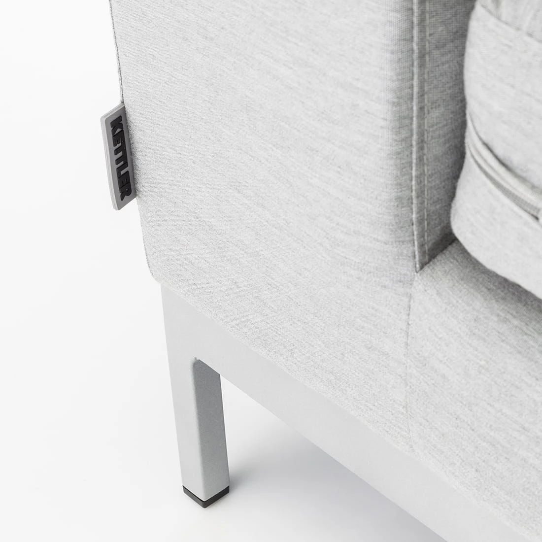 Kettler Ego Modular Ecklounge 7tlg. Sunbrella Silber/Hellgrau Meliert 13 Kettler Ego Modular Ecklounge 7tlg. Sunbrella Silber/Hellgrau Meliert – Bild 13