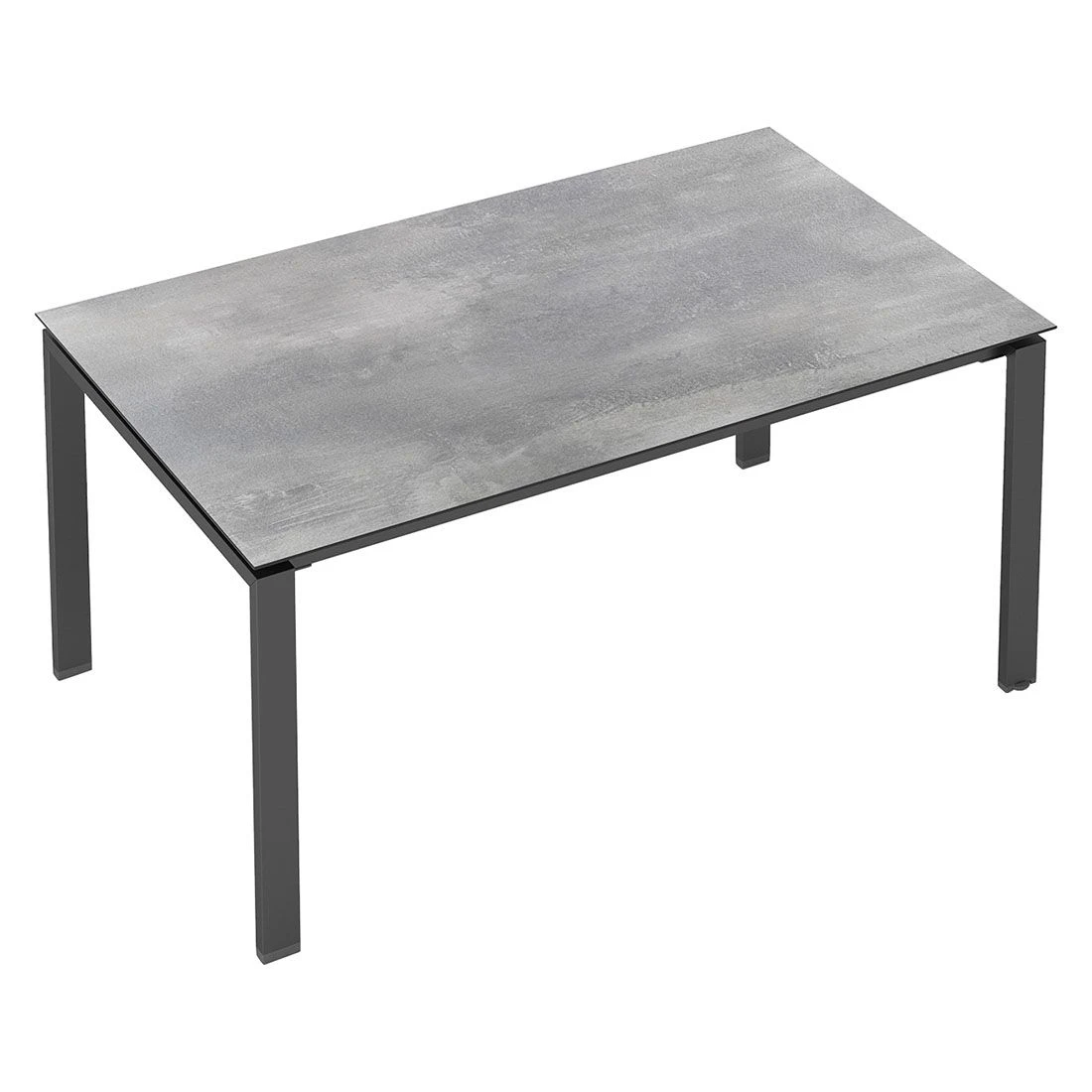 Kettler Float Gartentisch 180x95cm Aluminium/HPL Anthrazit/Silber-Grau 2 Kettler Float Gartentisch 180x95cm Aluminium/HPL Anthrazit/Silber-Grau – Bild 2