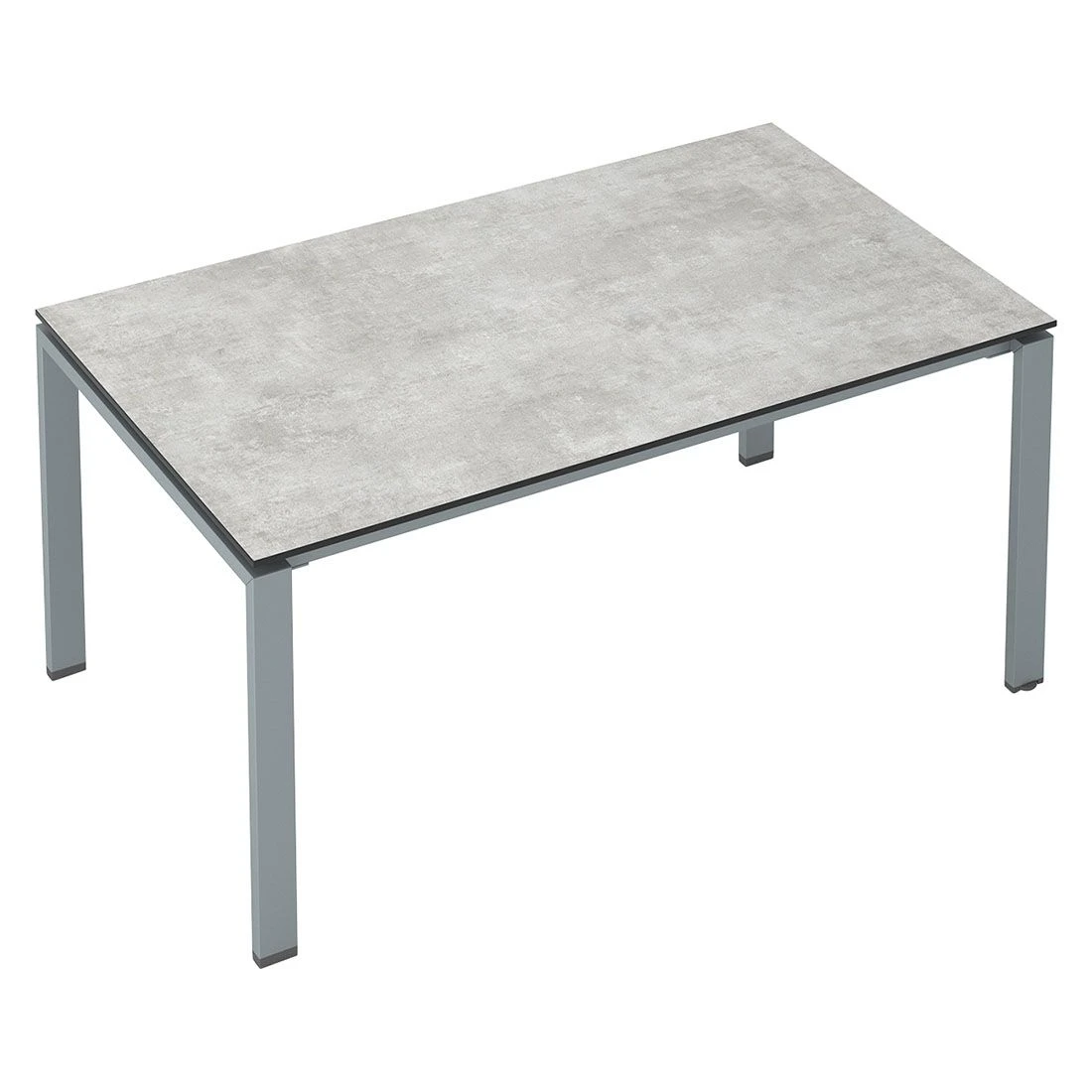 Kettler Float Gartentisch 220x95cm Aluminium/HPL Silber/Hellgrau Meliert 2 Kettler Float Gartentisch 220x95cm Aluminium/HPL Silber/Hellgrau Meliert – Bild 2