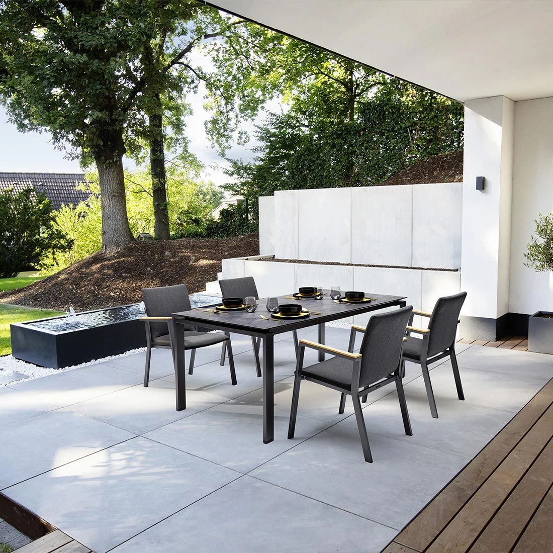 Kettler Float Gartentisch-Gestell 160x95cm Aluminium Anthrazit 3 Kettler Float Gartentisch-Gestell 160x95cm Aluminium Anthrazit – Bild 3