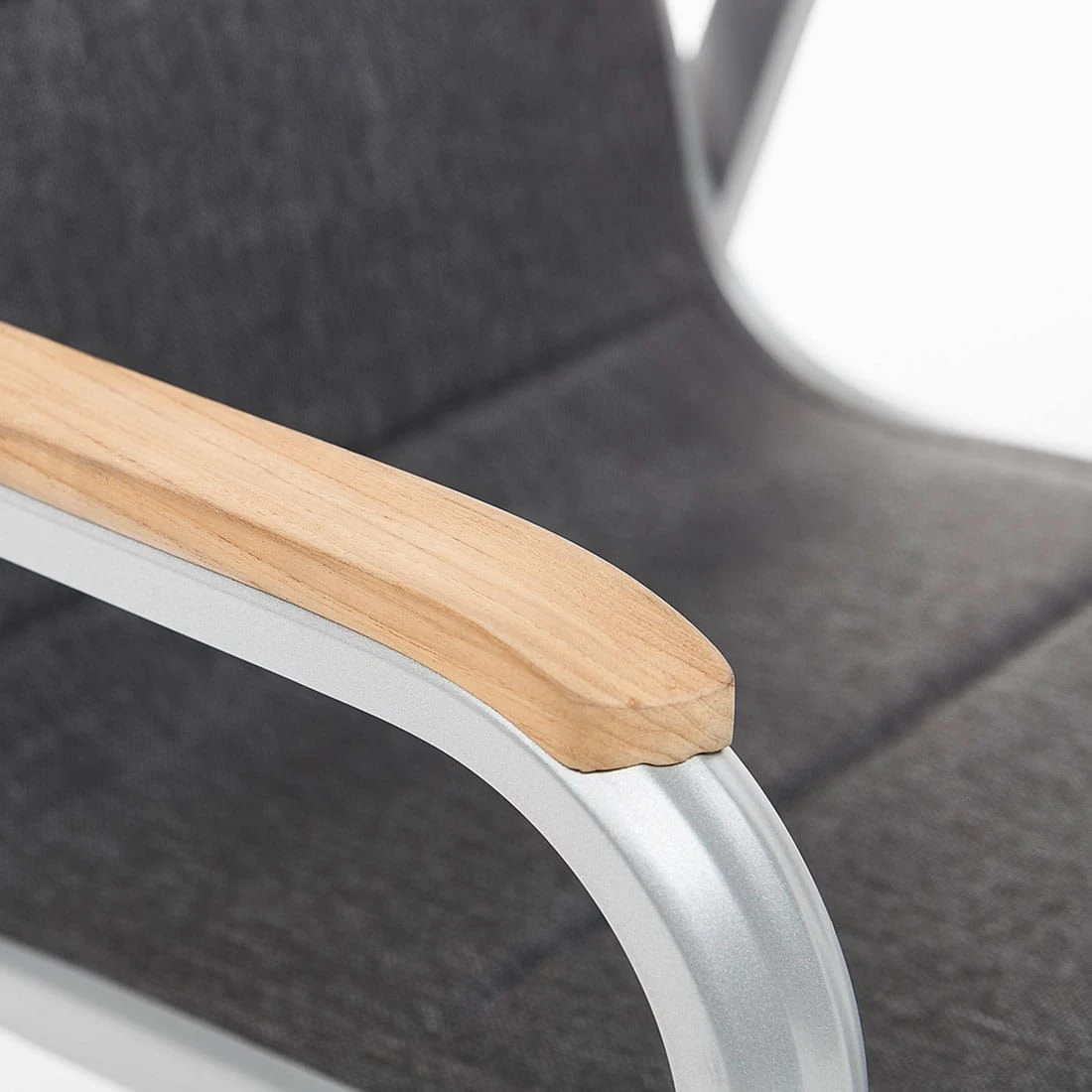 Kettler Granada T Pad Stapelsessel Aluminium/Outdoorgewebe Silber/Anthrazit Meliert 6 Kettler Granada T Pad Stapelsessel Aluminium/Outdoorgewebe Silber/Anthrazit Meliert – Bild 6