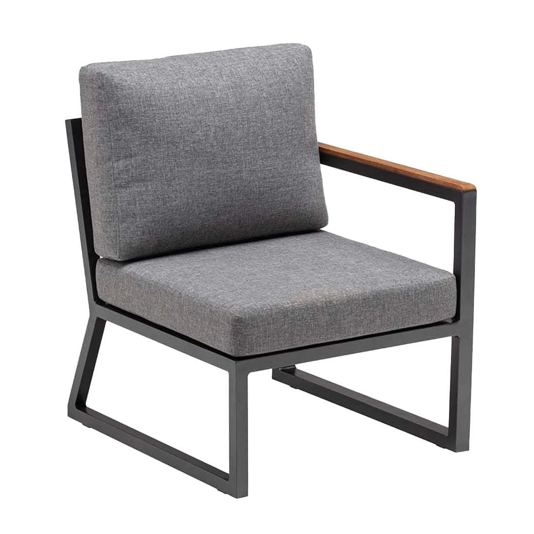 Kettler Ocean Skid City Line Eck-/Endmodul Aluminium/Olefin Anthrazit/Hellgrau Meliert 3 Kettler Ocean Skid City Line Eck-/Endmodul Aluminium/Olefin Anthrazit/Hellgrau Meliert – Bild 3