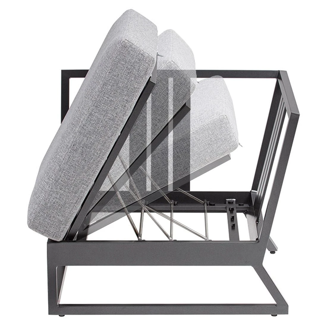 Kettler Ocean Skid Platform Ecklounge 9-tlg. Aluminium/Olefin Anthrazit 8 Kettler Ocean Skid Platform Ecklounge 9-tlg. Aluminium/Olefin Anthrazit – Bild 8