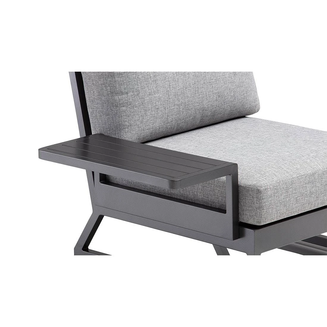 Kettler Ocean Skid Platform Ablagetisch 61x27x24cm Aluminium Anthrazit/Hellgrau Meliert 2 Kettler Ocean Skid Platform Ablagetisch 61x27x24cm Aluminium Anthrazit/Hellgrau Meliert – Bild 2