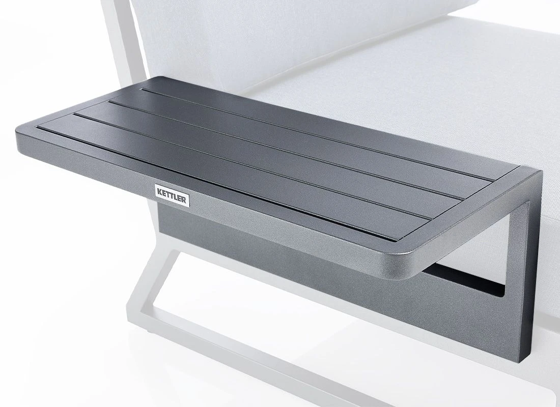 Kettler Ocean Skid Platform Ablagetisch Aluminium Anthrazit Matt 1 Kettler Ocean Skid Platform Ablagetisch Aluminium Anthrazit Matt