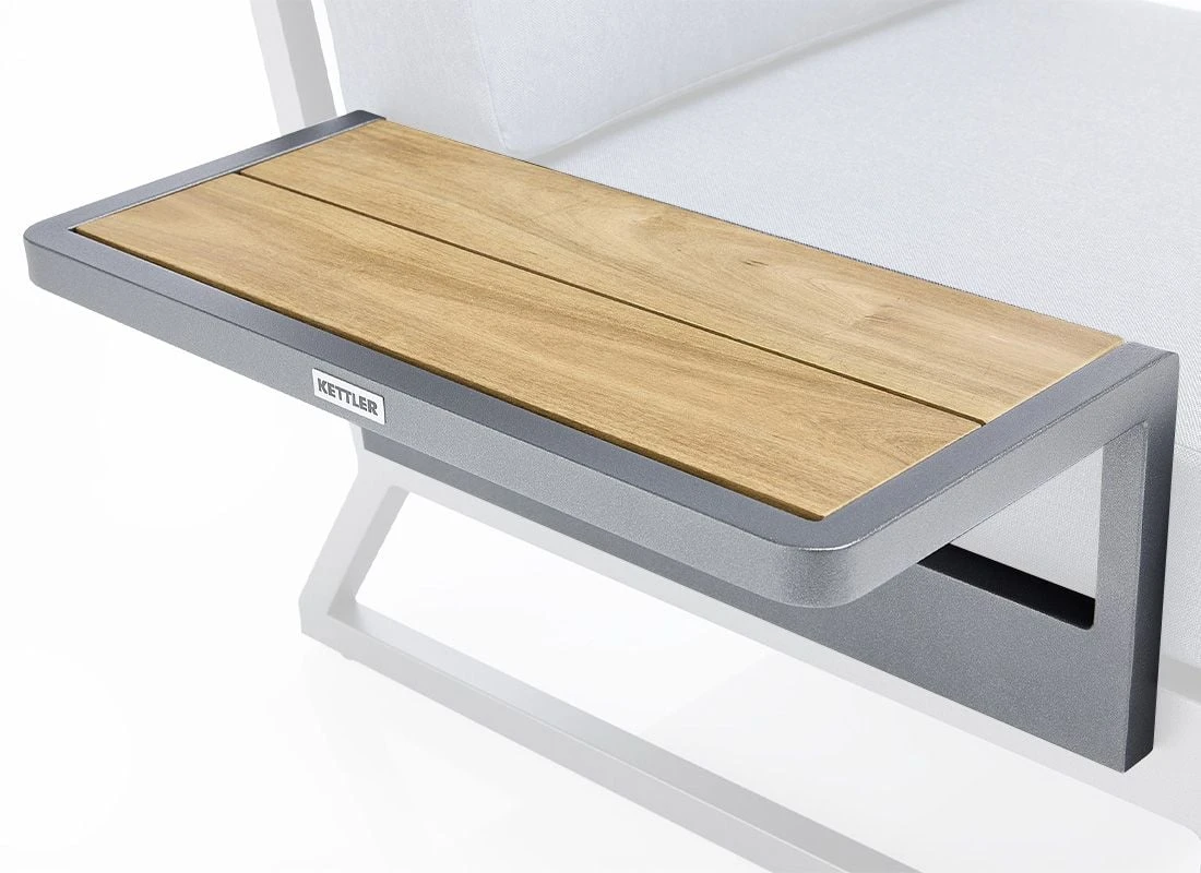 Kettler Ocean Skid Platform Ablagetisch Aluminium/Teak Anthrazit Matt/Teak 1 Kettler Ocean Skid Platform Ablagetisch Aluminium/Teak Anthrazit Matt/Teak