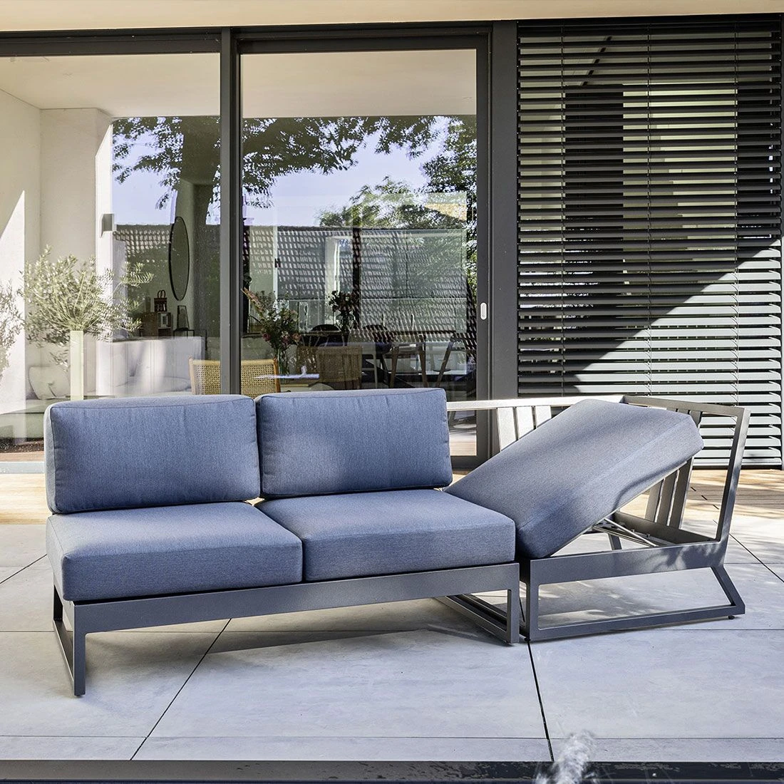 Kettler Ocean Skid Platform Eck-/Endmodul Aluminium/Agora Anthrazit Matt/Brisa 2 Kettler Ocean Skid Platform Eck-/Endmodul Aluminium/Agora Anthrazit Matt/Brisa – Bild 2