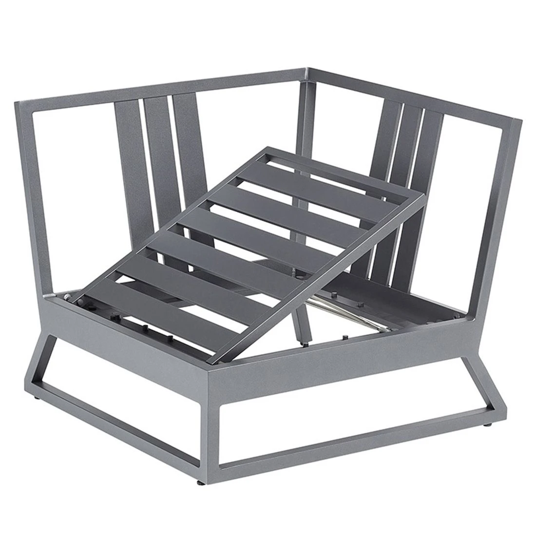 Kettler Ocean Skid Platform Eck-/Endmodul Aluminium/Agora Anthrazit Matt/Brisa 7 Kettler Ocean Skid Platform Eck-/Endmodul Aluminium/Agora Anthrazit Matt/Brisa – Bild 7