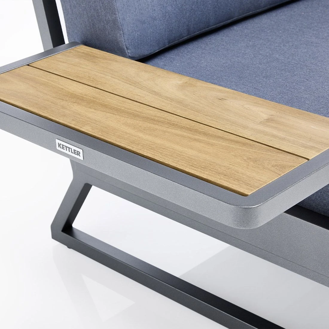 Kettler Ocean Skid Platform Loungeset Aluminium/Agora Anthrazit Matt/Brisa 8 Kettler Ocean Skid Platform Loungeset Aluminium/Agora Anthrazit Matt/Brisa – Bild 8