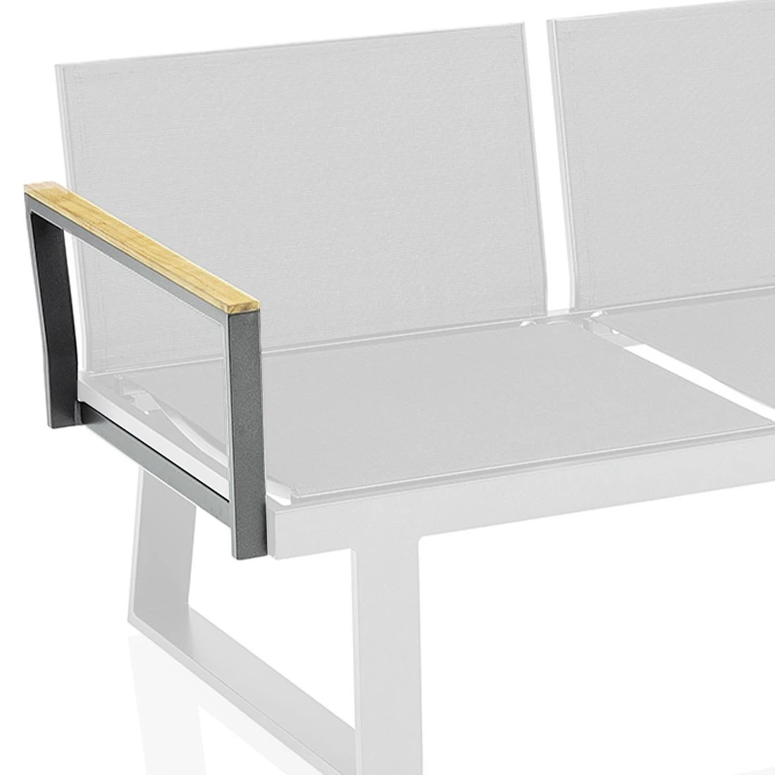 Kettler Rasmus Modular Armlehne Links Aluminium/Teak Anthrazit/Teak 1 Kettler Rasmus Modular Armlehne Links Aluminium/Teak Anthrazit/Teak